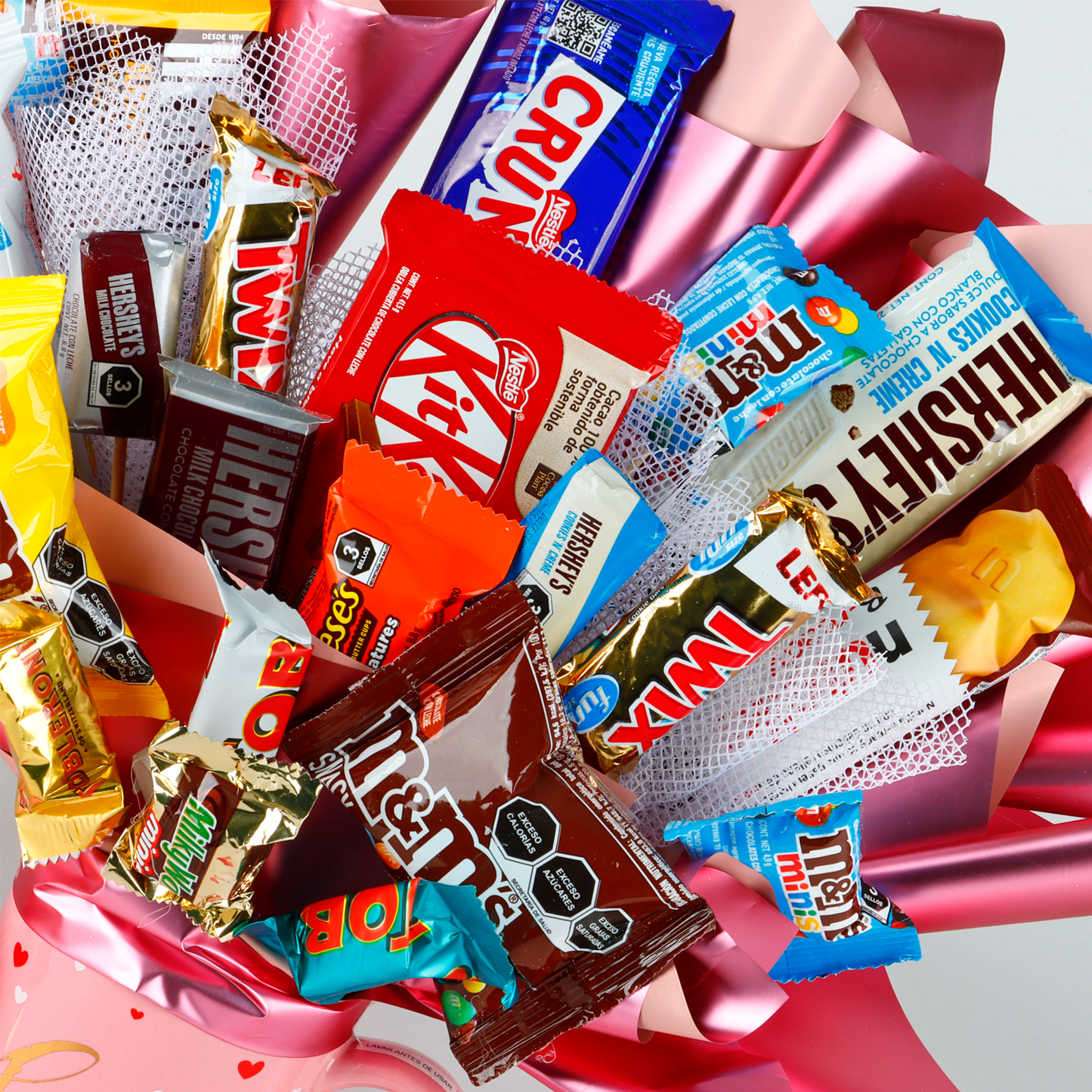 Candy Bouquet en Taza con Tapa "Dulce Amor con Chocolates"