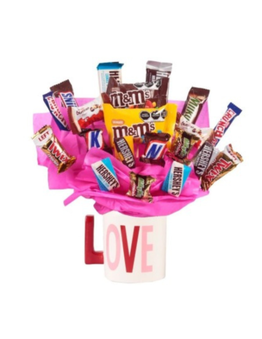 "Love, Coffee And Relax" Candy Bouquet