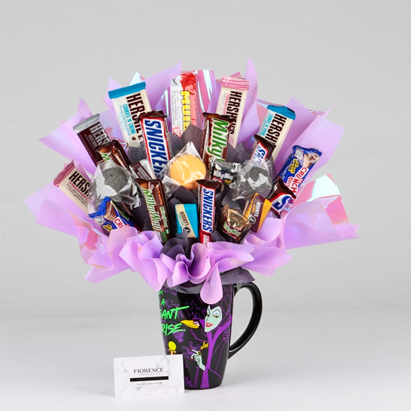 Candy Bouquet "Taza de Maléfica con Chocolates"