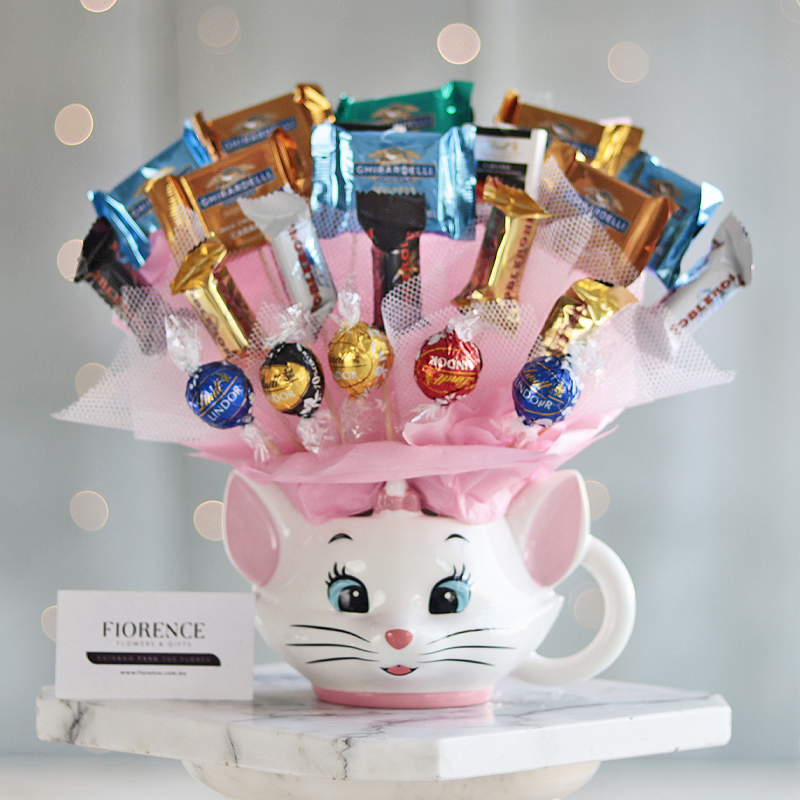 Candy Bouquet in Disney Characters Ceramic Mugs