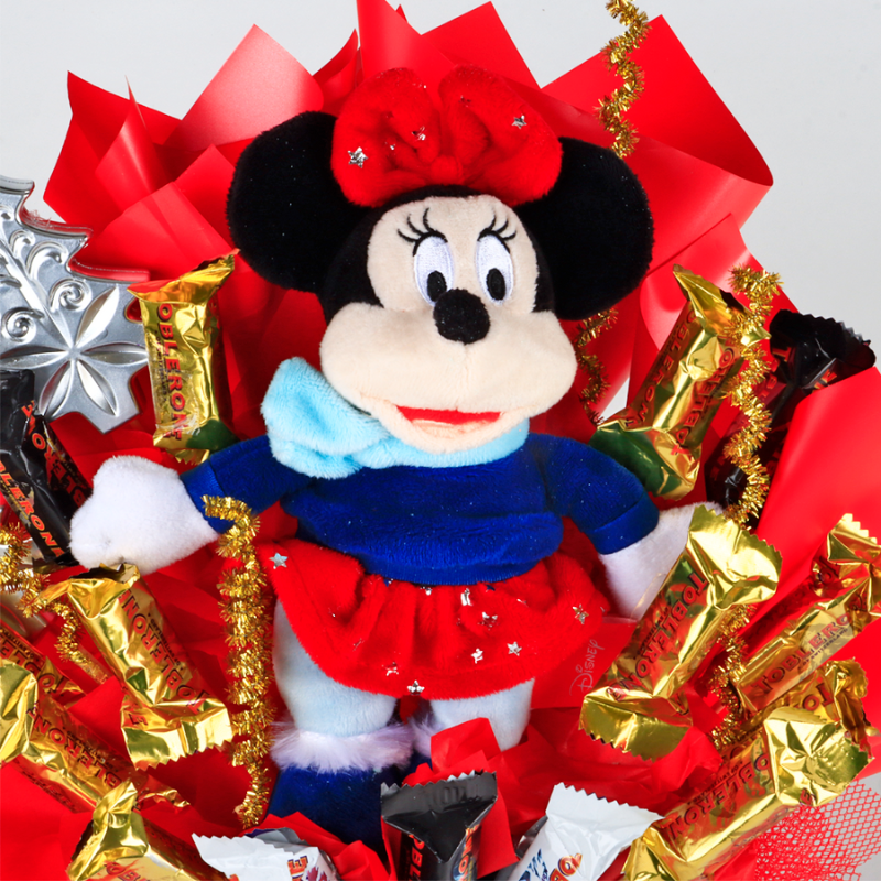 "Let it snow" Candy Bouquets with Imported Chocolate Bars