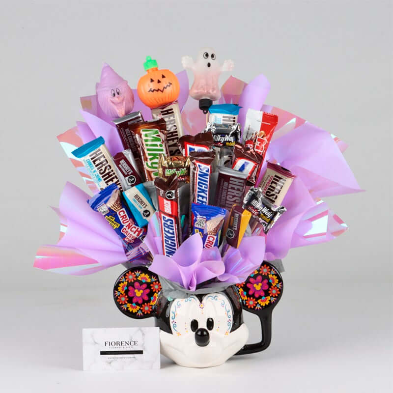 Tazas con chocolates, envío en todo México, chocolates, Candy Bouquet con entrega, fiorence